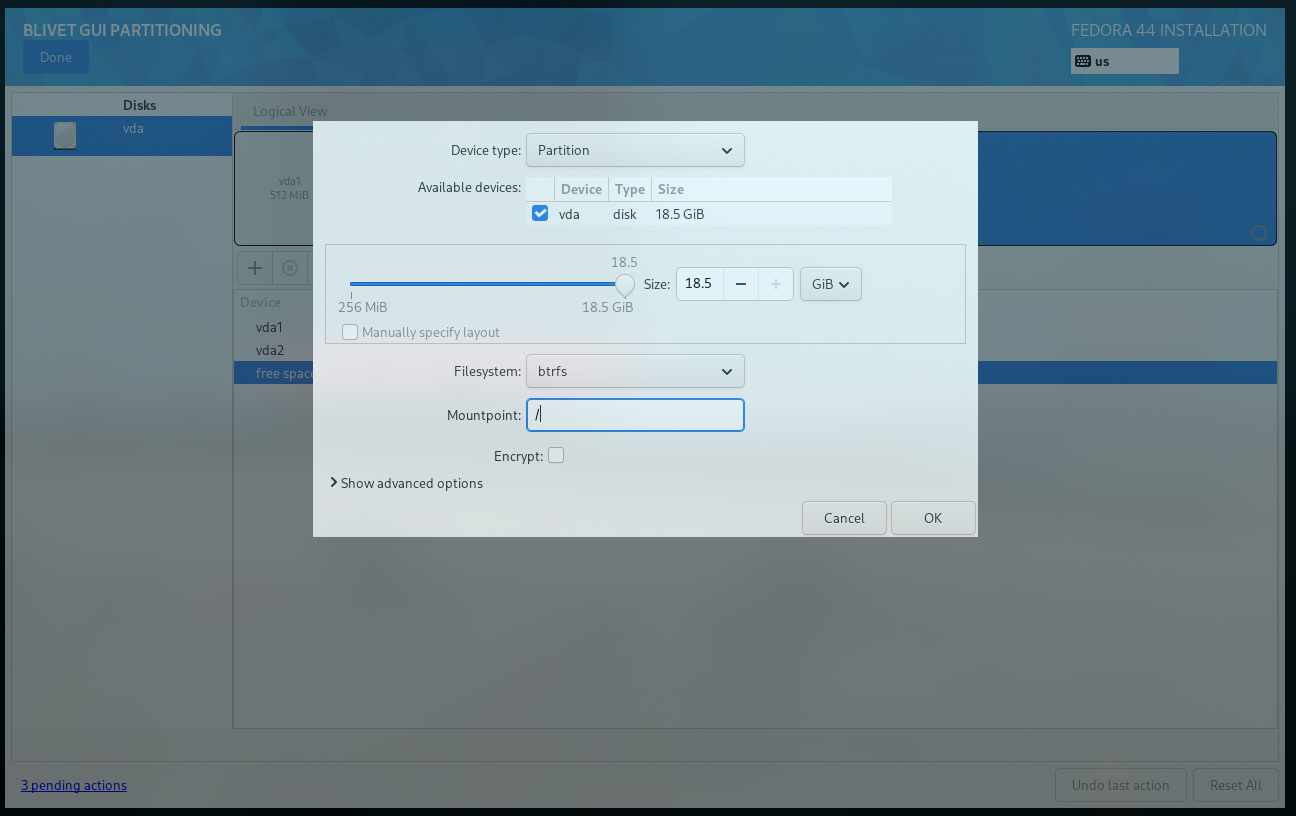 Root Partition